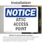 Signmission Attic Access Point OSHA Notice Sign, Vinyl Decal, 10in W x 7in L, 2PK OS-2PACK-NS-D-710-L-10235 - alternate 2